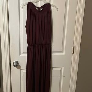 Maroon Floor Length Dress Brand: Koh Koh Size: 2X very stretchy material